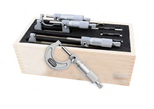 Sada vnějších mikrometrů 0-100/0,01 mm (HT-207-21)