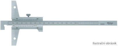 527-413: Analogový hloubkoměr s noniem v provedení s háčkem MITUTOYO 10-300/0,02mm