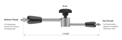 Rameno stojánku FISSO kloubové CLASSIC-LINE  délka 288 mm (3300-28) (571-16)