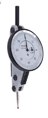 Páčkový úchylkoměr HITEC Ø 38 mm horinzontální 1,6/0,01 mm rubín Ø 2 mm (281-01)