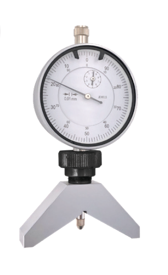 Analogový hloubkoměr s úchylkoměrem HITEC 10/0,01 mm prizmatický můstek 67x16, 120° (284-72)