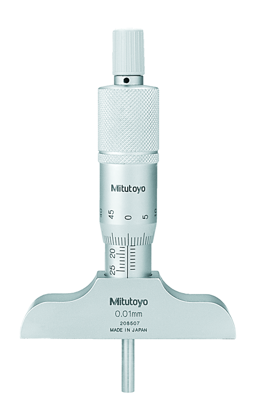128-103: Analogový mikrometrický hloubokoměr MITUTOYO 0-25/0,01 mm