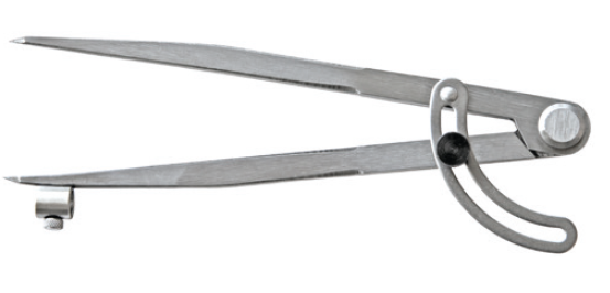 Měřicí kružítko HITEC s obloukovým zajištěním a držákem na tužky 500 mm (1400-034)