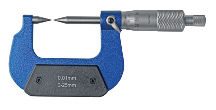 Analogový mikrometr HITEC s měřicími hroty 30° 75 - 100/0,01 mm + nastavovací měrka (200-85)