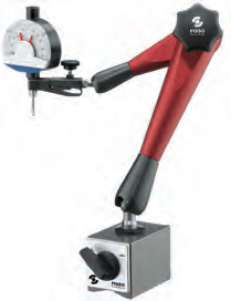 Magnetický stojánek pro úchylkoměr FISSO s jemným nastavením celková výška 444 mm magnet: 75x50x55 mm A-33 P + SM (HT-570-23)