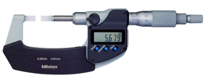 422-230-30: Digitální třmenový mikrometr s úzkými měřicími plochami MITUTOYO  0-25/0,001mm