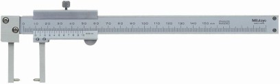 536-152: Analogové posuvné měřítko s Noniem MITUTOYO 0-150/0,05mm pro měření v drážkách