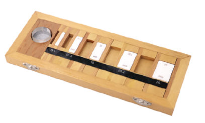 Sada kontrolních měrek pro mikrometry keramické 0-25 mm  vč. planparalelního skla TP1 (536-15)