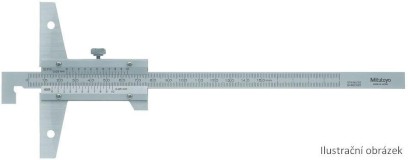 527-403: Analogový hloubkoměr s noniem v provedení s háčkem MITUTOYO 10-300/0,05mm