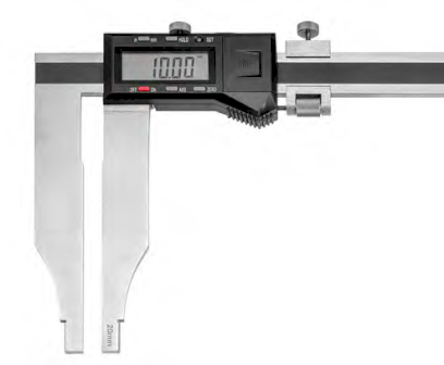 Digitální posuvné měřítko s oboustrannými doteky a s jemným nastavením 800/0,01 mm/inch (HT-100-63)