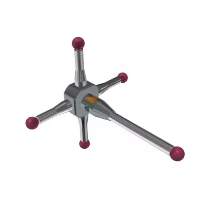 5cestný dotek M2 rubínová kulička Ø2,0 mm 04-M2-R2-L20-ML7,2/18,5-SWC1,4/2-BS MITUTOYO (K650451)