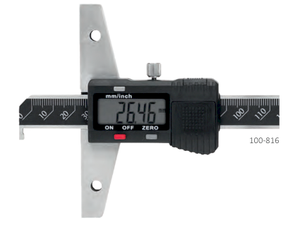 Digitální hloubkoměr s nosem 150/0,01 mm/inch (HT-100-816)