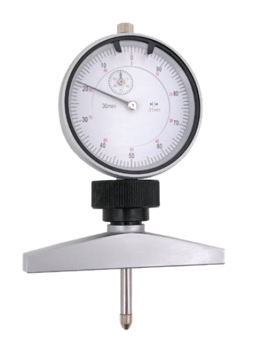 Analogový hloubkoměr s úchylkoměrem HITEC 30/0,01 mm můstek 80 x 16 mm (284-76)