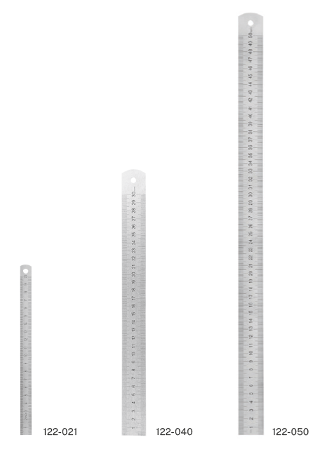 Ohebné pravítko z nerezové oceli HITEC 0-300 mm stupnice mm/inch průřez 30x 1,0mm (124-041)