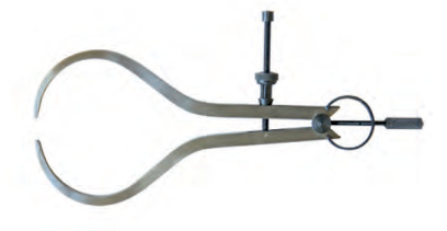 Měřicí kružítko pružinové s přesným nastavením pro vnější měření  150 mm (HT-1400-019)