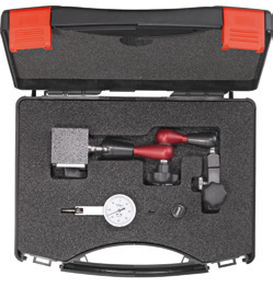 Sada stojánek FISSO STRATO XS-13  s mikro jemným nastavením 8 mm  s úchylkoměrem Ø 30 mm rozlišení 0,01 mm (XS13 F + S2 + Koffer) (570-721)