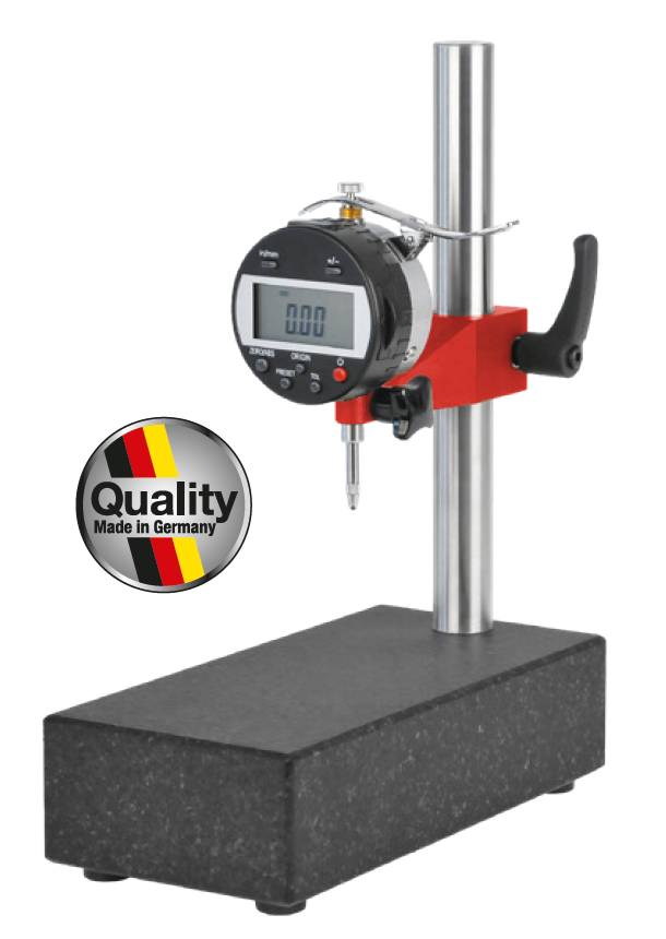 Sada granitový stojánek HITEC 200x100x50 mm, sloup 22 mm + úchylkoměr 12,5/0,01 mm (574-2001)