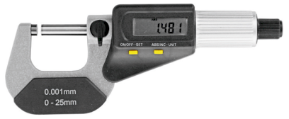 Digitální mikrometr HITEC IP54 s třecí spojkou 0 - 25/0,001 mm (206-10)