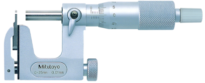 117-102: Třmenový mikrometr s výměnným dotekem MITUTOYO 25-50/0,01mm