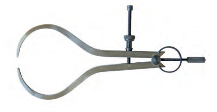 Měřicí kružítko pružinové s přesným nastavením pro vnější měření  250 mm (HT-1400-021)