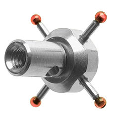 Dotek hvězda 4-směrový závit M2 kulička Ø 0,5mm materiál rubín délka 7,5mm RENISHAW (A-5003-4011)