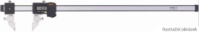 552-185-10: Digitální posuvné měřítko MITUTOYO 0-2000/0,01mm s uhlíkovými vlákny, ochranou IP 66 a výměnnými
čelistmi / rýsovacími jehlami.