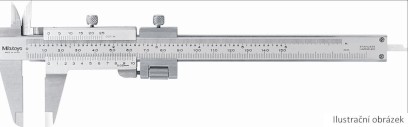 532-101: Analogové posuvné měřítko s Noniem MITUTOYO 0-130/0,02mm s jemným dostavením