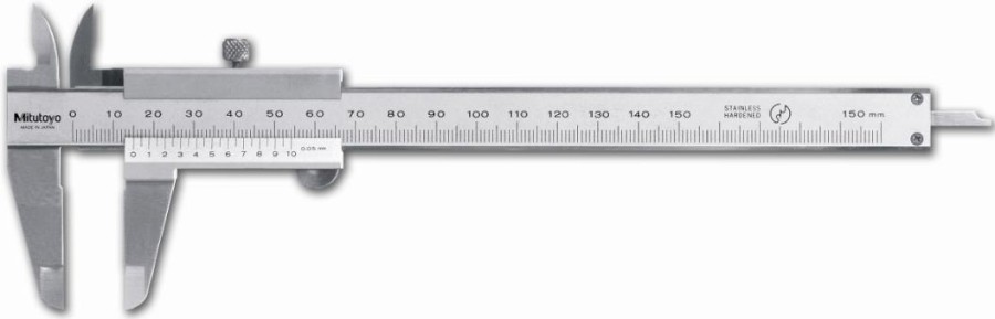 530-101: Analogové posuvné měřítko s Noniem MITUTOYO 0-150/0,05mm
