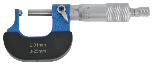 Analogový mikrometr HITEC pro měření zakřivených ploch 75-100/0,01 mm spůlkulovým dotekem + nastavovací měrka (201-13)