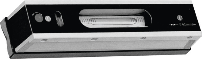 Strojní vodováha DIN 877-200x40x43 mm rozlišení 0,05, prizmatická měřicí plocha (HT-302-03)