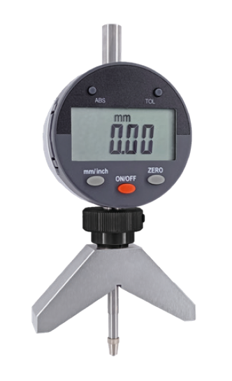 Digitální hloubkoměr s úchylkoměrem HITEC 25/0,01 mm prizmatický můstek 67x16, 120° (284-87)