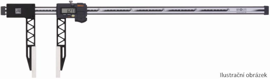 552-152-10: Digitální posuvné měřítko MITUTOYO 0-1000/0,01mm s uhlíkovými vlákny, ochranou IP 66 a extrémně dlouhými čelistmi