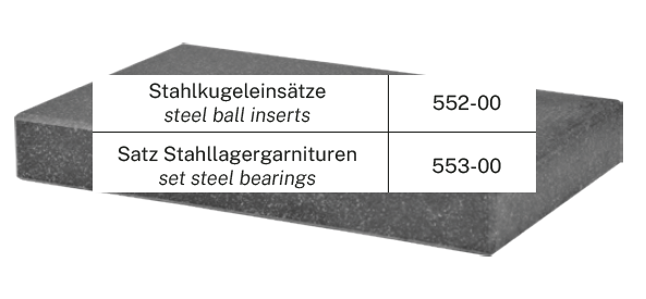 Sada HITEC pro ustavení desky - 3 ocelové kuličky (552-00)