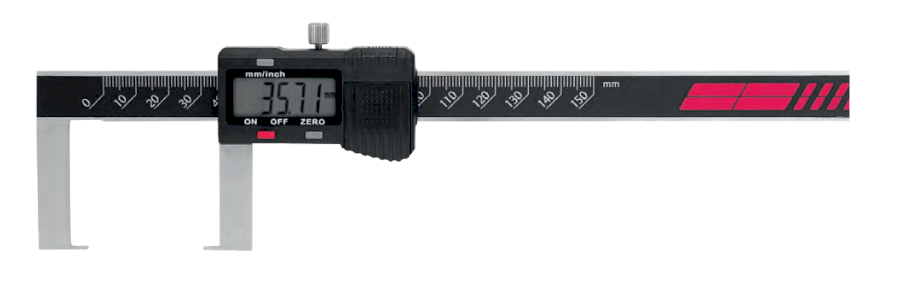 Digitální posuvné měřítko pro vnější drážky IP67 150/0,01 mm/inch (HT-100-913)