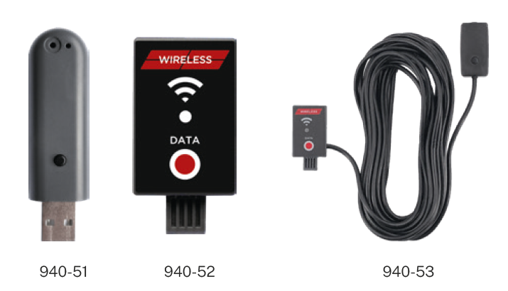 USB bezdrátový vysílač  pro posuvné měřítko/úchylkoměr HITEC s kabelem a tlačítkem   (940-53)