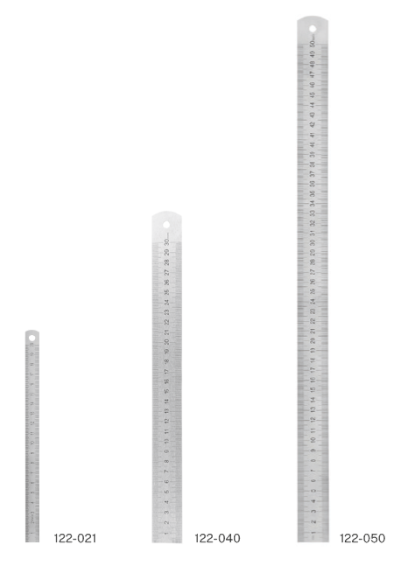 Ohebné pravítko z nerezové oceli HITEC 0-150 mm stupnice mm/inch průřez 13 x 0,5mm (122-011)