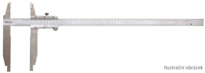 533-505: Analogové posuvné měřítko s Noniem MITUTOYO 0-750/0,02mm se standardními čelistmi a
zaoblenými měřicími plochami
