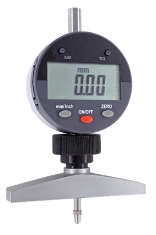 Digitální hloubkoměr s úchylkoměrem HITEC 12,5/0,01 mm můstek 80 x 16 mm (284-81)