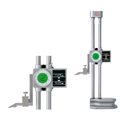 Analogový výškoměr HITEC  s dvojitým počítadlem a číselníkovým úchylkoměrem 0 - 300/0,01 mm (540-20)