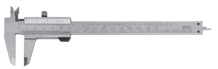 Posuvné měřítko HITEC 300/0,05 mm/inch SUPER s pojistným šroubem (100-24)