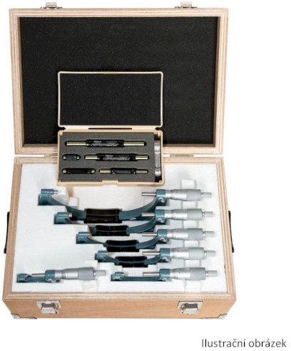 103-927-10: Analogové třmenové mikrometry MITUTOYO 0-75/ 0,01mm (SADA)