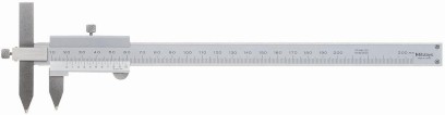 536-106: Analogové posuvné měřítko s Noniem MITUTOYO 10-200/0,02mm s posunutým středem