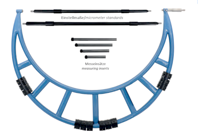 Analogový mikrometr s výměnnými doteky 600-700/0,01 mm (HT-200-50)