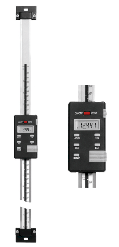 Digitální vestavné vertikální měřítko HITEC 150/0,01mm/inch ABS (112-11)