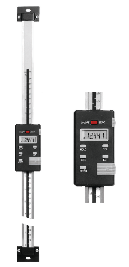 Digitální vestavné vertikální měřítko HITEC 150/0,01mm/inch ABS (112-11)