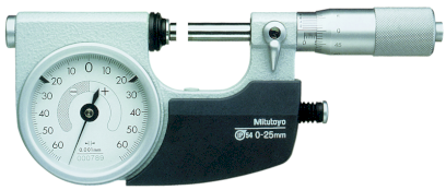 510-121: Pasametr s úchylkoměrem MITUTOYO 0-25/0,001mm