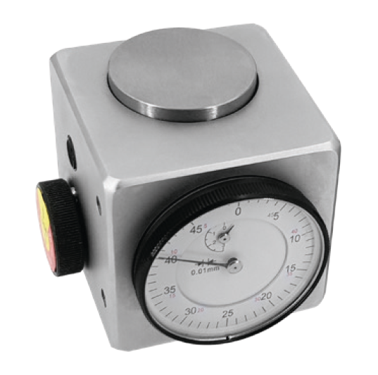 Nulovací přípravek HITEC s úchylkoměrem bez magnetu - kalené, broušené (580-50)