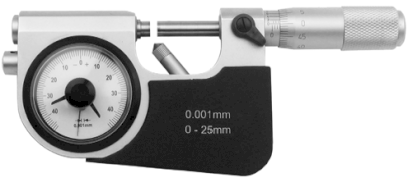 Pasametr s číselníkovým ukazatelem 0-25/0,001 mm (HT-203-01)