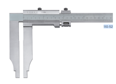 Posuvné měřítko HITEC jednostranné pro vnitřní a vnější měření 300/0,05 mm/inch jemné nastavení (110-52)