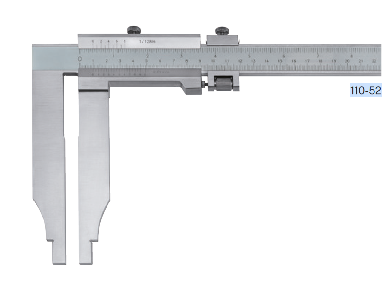 Posuvné měřítko HITEC jednostranné pro vnitřní a vnější měření 300/0,05 mm/inch jemné nastavení (110-52)